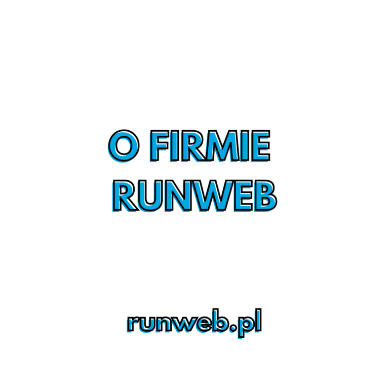 O firmie runweb